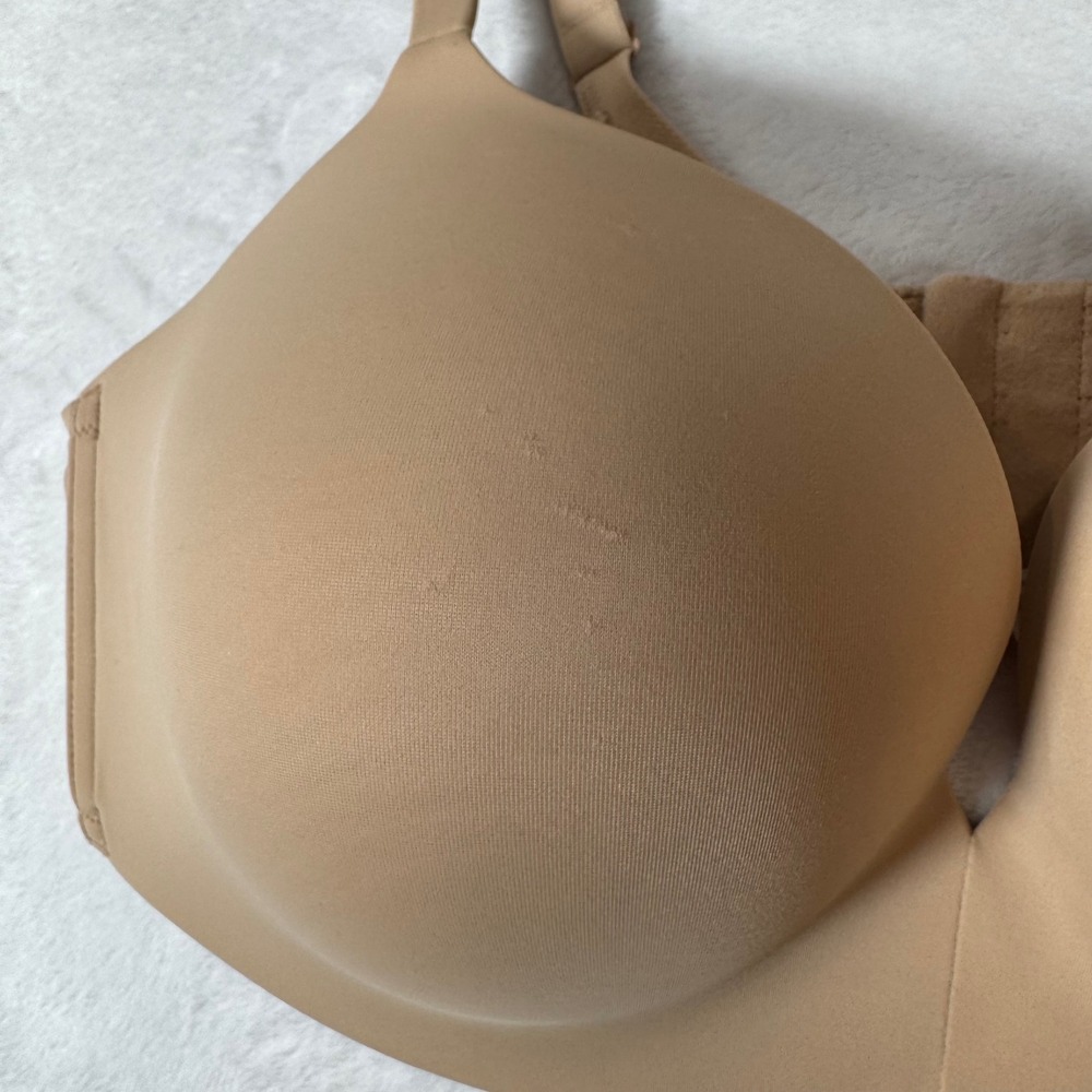 Cacique Simply Wire Free Plunge Bra Women 46DD Beige Wireless Good 1094485-5648 - Picture 8 of 8
